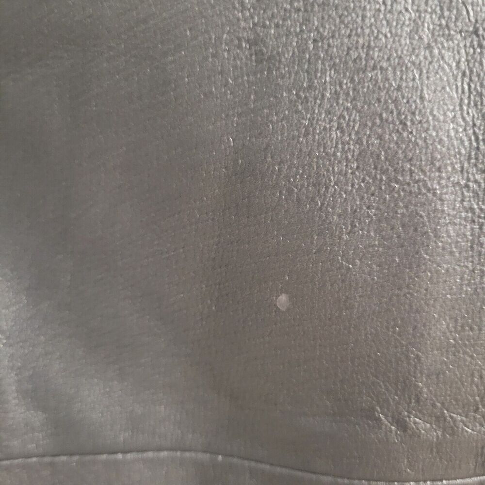 Vintage Forenza Size 16 Leather Pants  Silver Cigarette High Rise Disco - Picture 9 of 11